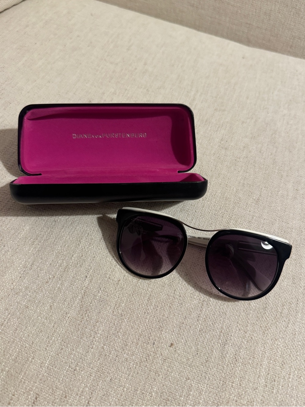 Diane von Furstenberg Black Sunglasses